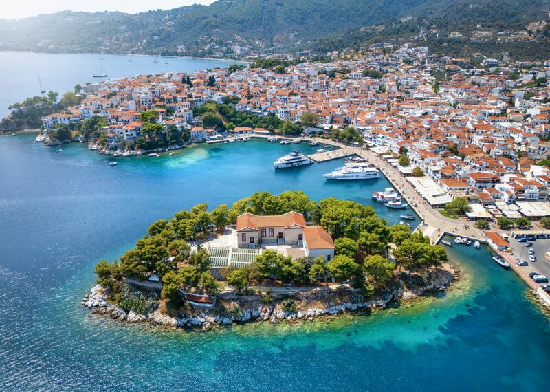 Skiathos és Bourtzi-sziget