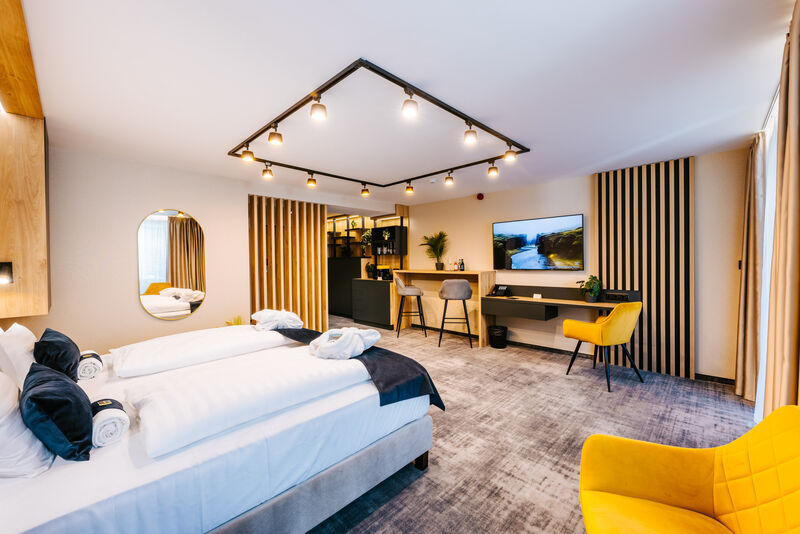 Deluxe king-size szoba privát jacuzzival