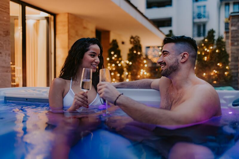 Deluxe king-size szoba privát jacuzzival