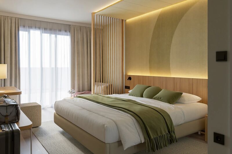 Kétágyas classic parkra néző balkonos szoba (látványterv)