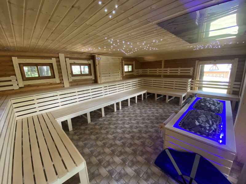 Kültéri Erdei Tölgy rönkszaunaház