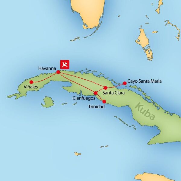 Körutazás útvonala